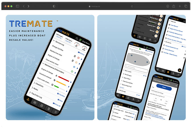 Tremate marine fleet management screenshot